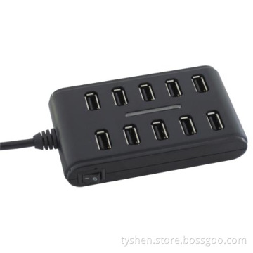 10 Ports USB 2.0 Hub